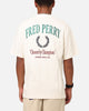 Fred Perry Embroidered Champion T-Shirt Ecru