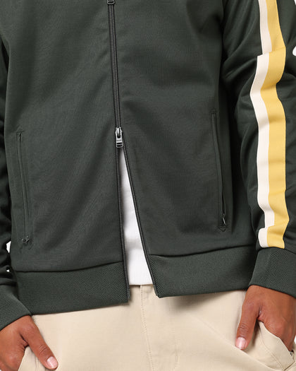 Fred Perry Two Colour Tape Track Jacket Green