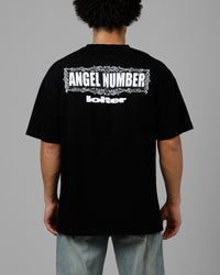 Loiter Angel Number Vintage T-Shirt Black