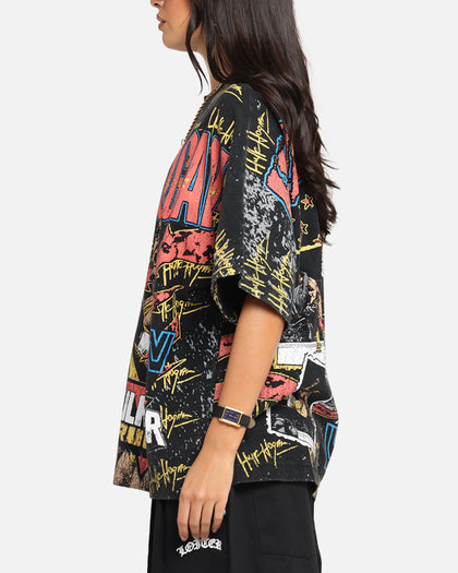 Culture Kings X WWE Hulk Hogan All Over Print T-Shirt Black