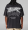Loiter Runway T-Shirt Black Acidwash