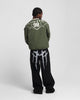 Loiter Racer Nylon Jersey Crewneck Dark Green