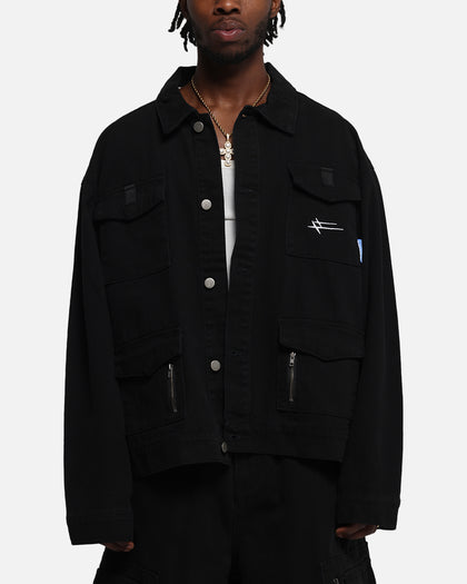 Loiter Combat Utility Jacket Washed Black