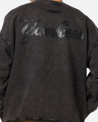 Pro Standard New York Yankees 'Wash Vanguard' Fleece Crewneck Washed Black