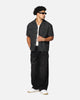 Saint Morta Gothic Pinstripe Button Up Shirt Black