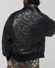 Loiter Fury Vegan Leather Jacket Washed Black