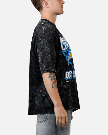New Era Los Angeles Chargers Boxy Essentials T-Shirt Washed Black