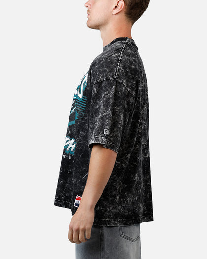New Era Philadelphia Eagles Boxy Essentials T-Shirt Washed Black