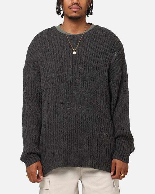 XXIII Distressed Sweater Charcoal