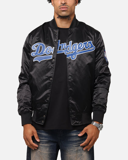 Pro Standard Los Angeles Dodgers Big Logo Satin Jacket Black