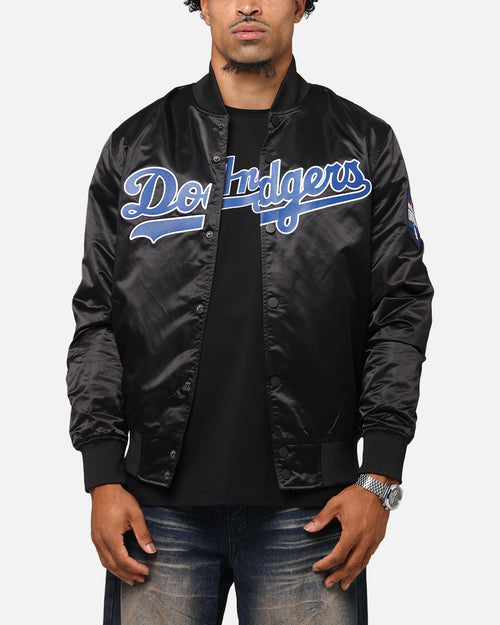 Pro Standard Los Angeles Dodgers Big Logo Satin Jacket Black
