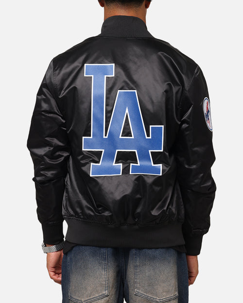 Pro Standard Los Angeles Dodgers Big Logo Satin Jacket Black