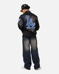 Pro Standard Los Angeles Dodgers Big Logo Satin Jacket Black