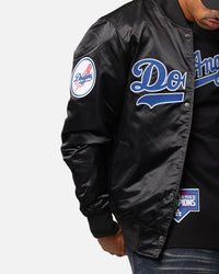 Pro Standard Los Angeles Dodgers Big Logo Satin Jacket Black