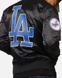 Pro Standard Los Angeles Dodgers Big Logo Satin Jacket Black