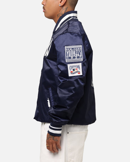 Pro Standard New York Yankees Classic Satin Jacket Midnight Navy