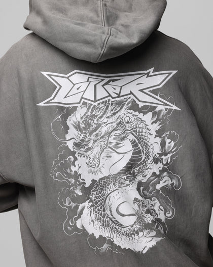 Loiter Draco Born Hoodie Washed Charcoal