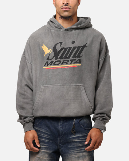 Saint Morta Adrenaline Boxy Hoodie Washed Charcoal