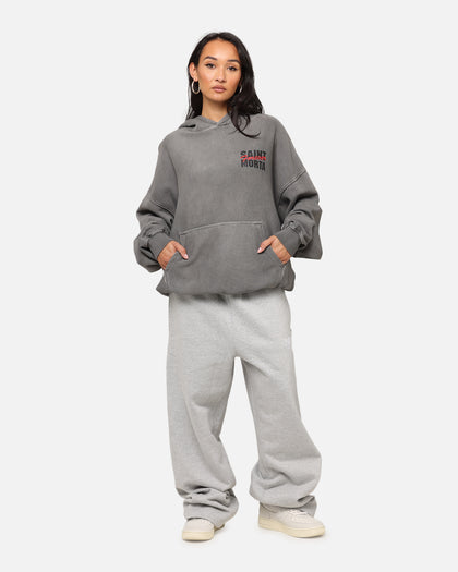 Saint Morta Forever Boxy Hoodie Washed Charcoal