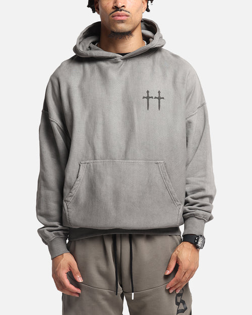 Saint Morta Mortal Boxy Hoodie Washed Charcoal