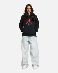 Jordan Essentials Loopback Fleece Pullover Hoodie Black/Red
