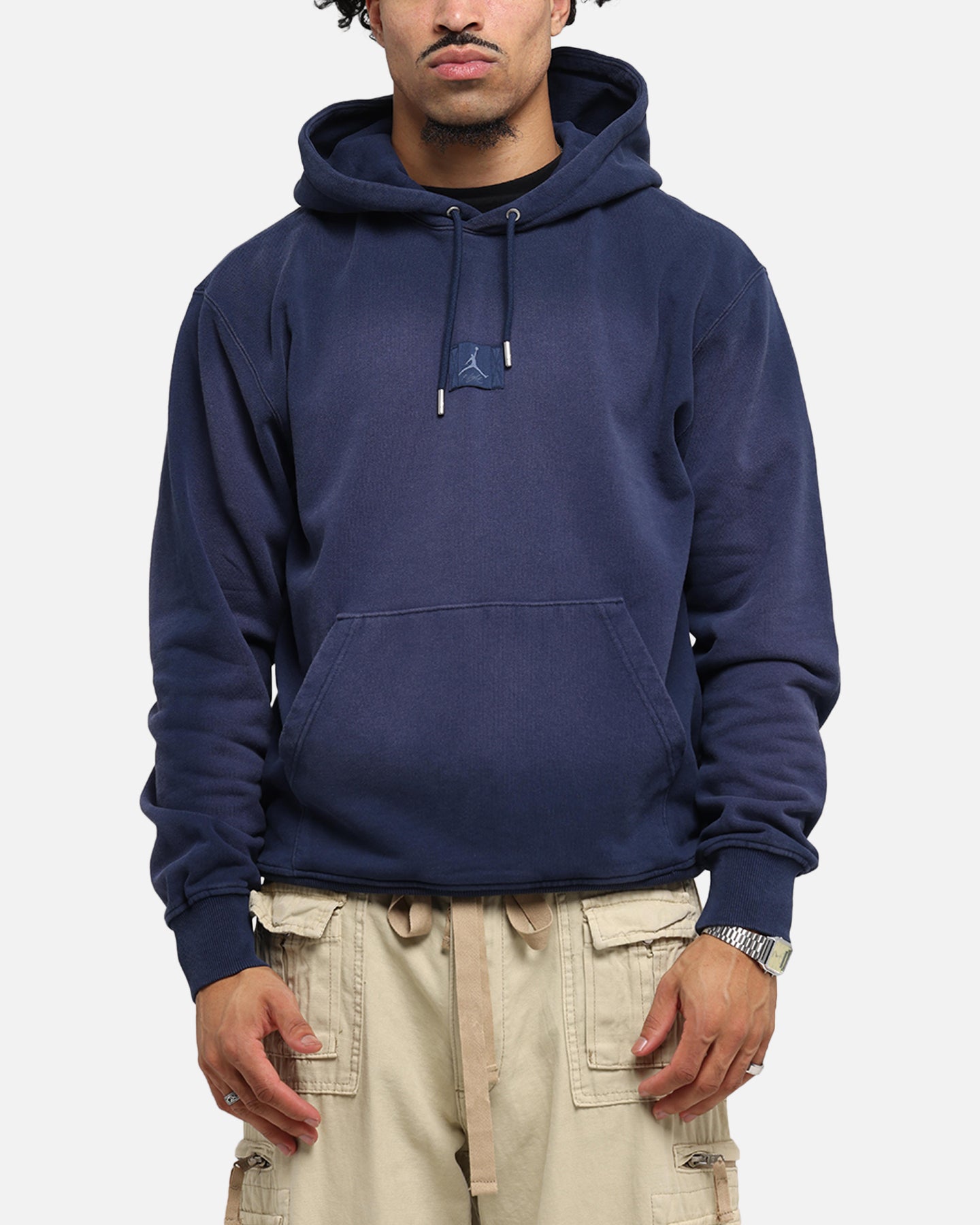 jordan essential fleece pullover hoodie in navy