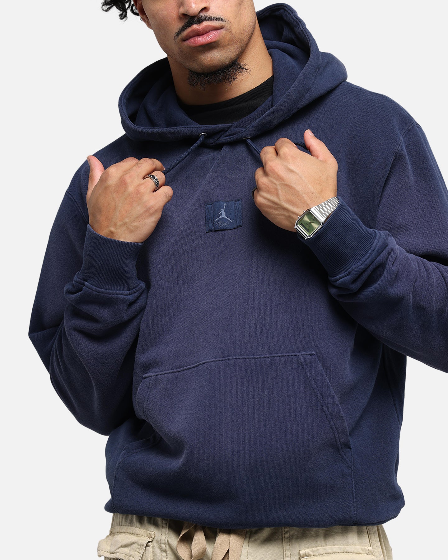 flight fleece hoodie blue