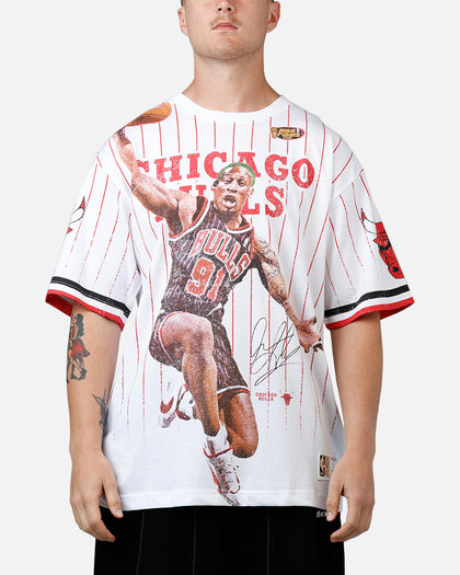 Mitchell & Ness Chicago Bulls Dennis Rodman Playmaker T-Shirt White
