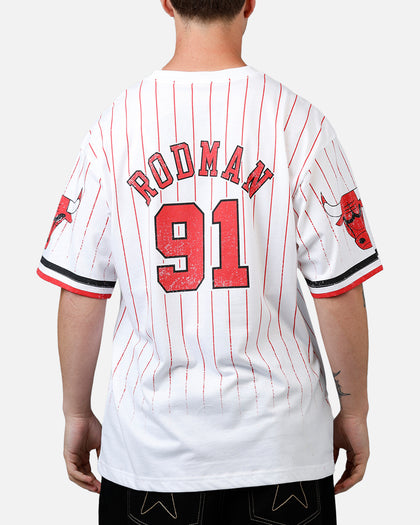 Mitchell & Ness Chicago Bulls Dennis Rodman Playmaker T-Shirt White