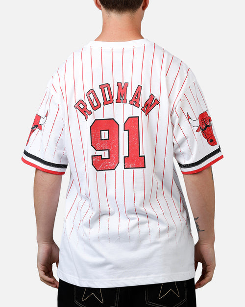 Mitchell & Ness Chicago Bulls Dennis Rodman Playmaker T-Shirt White