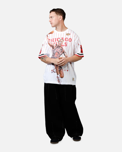 Mitchell & Ness Chicago Bulls Dennis Rodman Playmaker T-Shirt White