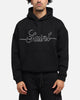 Saint Morta Cursive Boxy Hoodie Black