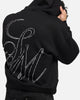 Saint Morta Cursive Boxy Hoodie Black