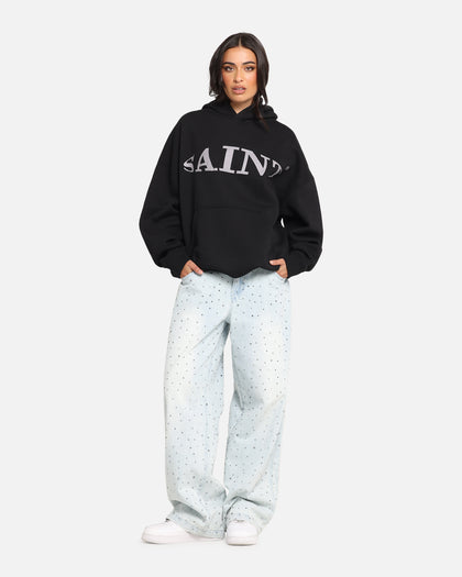 Saint Morta Vision Boxy Hoodie Black