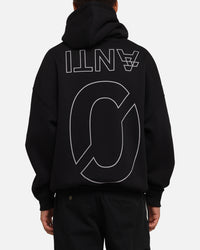 The Anti Order Azero Stencil Boxy Hoodie Black