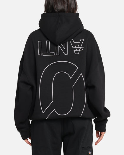 The Anti Order Azero Stencil Boxy Hoodie Black
