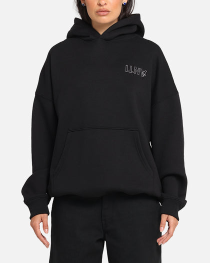 The Anti Order Azero Stencil Boxy Hoodie Black