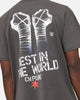 Culture Kings X WWE CM Punk Heavy T-Shirt Black Wash