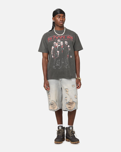 Culture Kings X WWE The Bloodline Heavy T-Shirt Black Wash