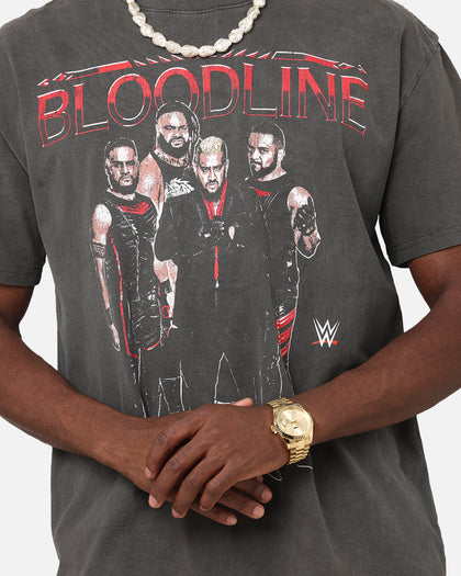 Culture Kings X WWE The Bloodline Heavy T-Shirt Black Wash