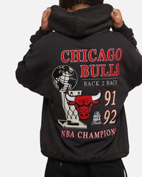 Mitchell & Ness Chicago Bulls National Champions Hoodie Faded Black