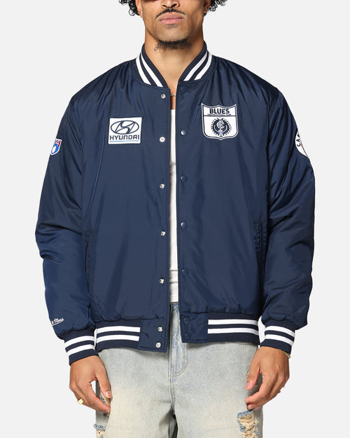 Mitchell & Ness Carlton Blues Team Bomber Jacket Navy