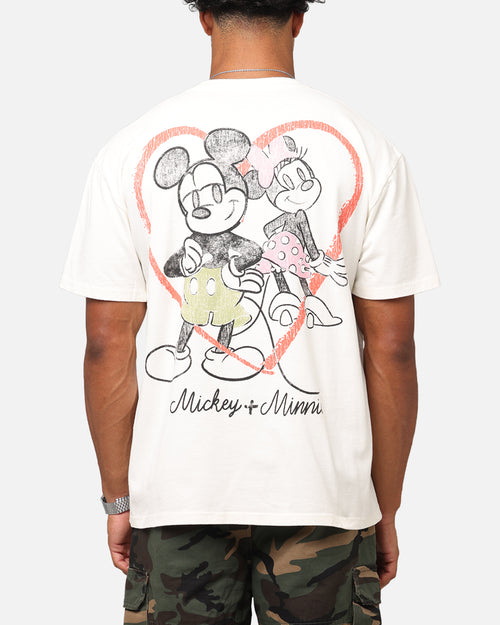 Goat Crew Disney’s Mickey Mouse & Minnie Mouse Heavy T-Shirt Off White