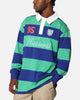 Bleacher Athletic New Zealand Warriors NRL Stripe Rugby Polo Shirt Official Team Colour