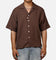 Banx Signature Waffle Button Up Shirt Brown