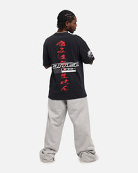 Loiter Cybernetics Vintage T-Shirt Black Acidwash