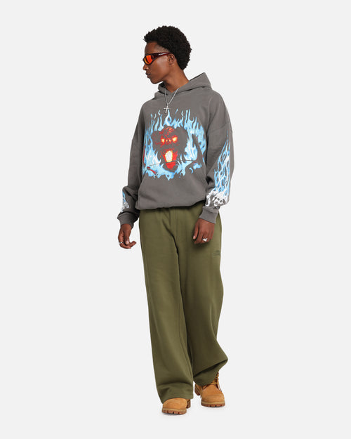 American Thrift X Lord Of The Rings Balrog Premium Hoodie Washed Charcoal