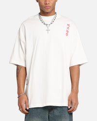 Ed Hardy Tiger Oversized Print T-Shirt Off White