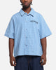 Ed Hardy Panther Button-Up Shirt Blue