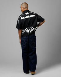 Loiter Cyber Zip V2 T-Shirt Black